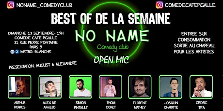 NO NAME COMEDY CLUB: BEST OF OPEN MIC