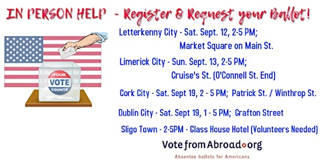 Americans in Limerick - Get Registered & Request Y primary image