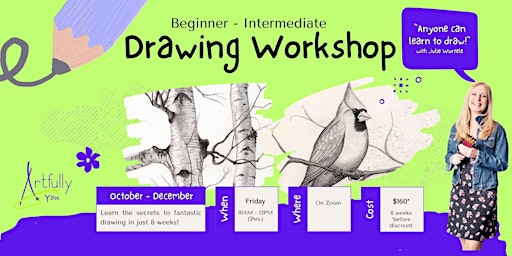 Image principale de Drawing Fundamentals Class (beginner - intermediate) - 2025