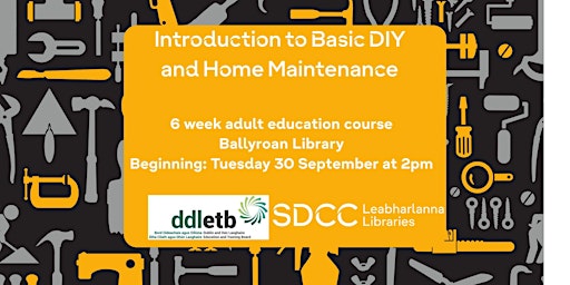 Image principale de Introduction to Basic DIY and Home Maintenance - a 6 week course