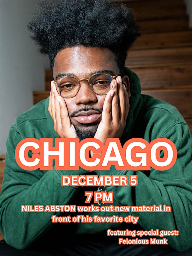 Image principale de Niles Abston works out new material in front of his favorite city