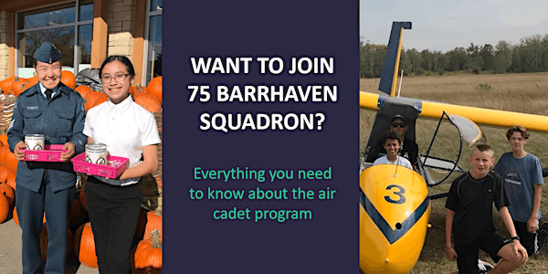 Virtual Information Presentation: Joining 75 Barrhaven Air Cadet Squadron