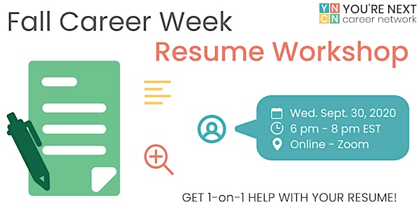 Fall Career Week Resume Workshop