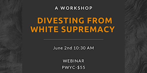 Divesting From  White Supremacy: Unravelling to Rebuild (Webinar)