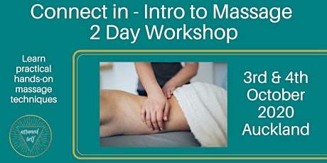Connect In - Intro to Massage 2 Day Workshop primary image