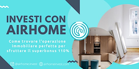Immagine principale di AirHome presenta: come trovare l'immobile per investire con SUPERBONUS 110% 