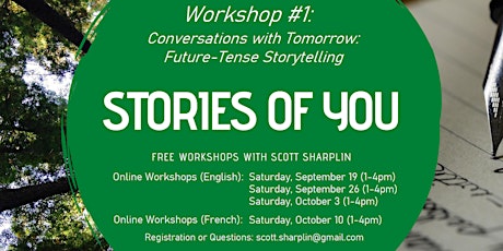 Conversations with Tomorrow: Future-Tense Storytelling with Scott Sharplin primary image