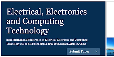 Imagem principal do evento 2021 International Conf.on Electrical, Electronics and Computing Technology