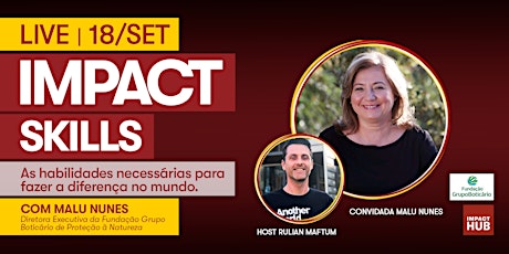 Imagem principal do evento LIVE Impact Skills com Malu Nunes