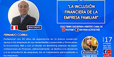 Imagen principal de Webinar gratuito - "La inclusión financiera de la empresa familiar"