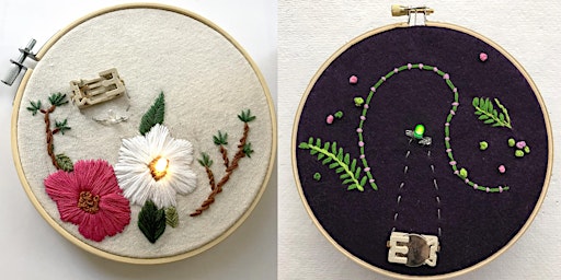Fun With Embroidery, Botanicals, and LED Lights