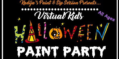 Kids Virtual Halloween Paint Party