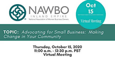 NAWBO-IE October  2020 Virtual Meeting primary image
