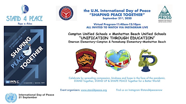 International Peace Day-Partnership with Compton USD x Manhattan Beach USD image