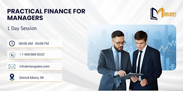 Imagen principal de Practical Finance for Managers – 1 Day Session in Detroit metro, MI