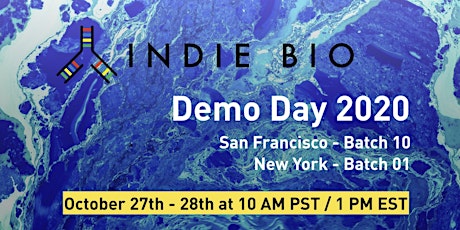 IndieBio Demo Day 2020 - October 27th & 28th primary image