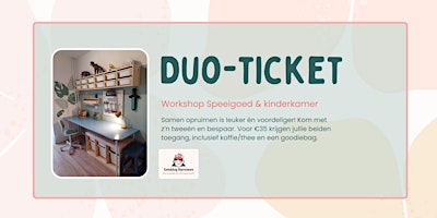 Image principale de Duo-ticket | Workshop Speelgoed & kinderkamer (2 pers.)