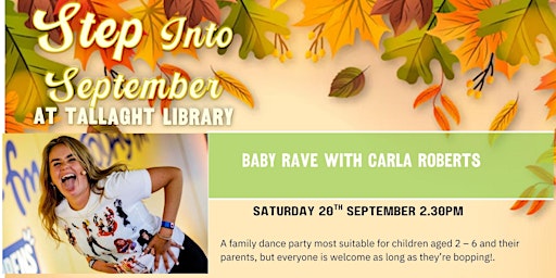 Hauptbild für BABY RAVE WITH CARLA ROBERTS