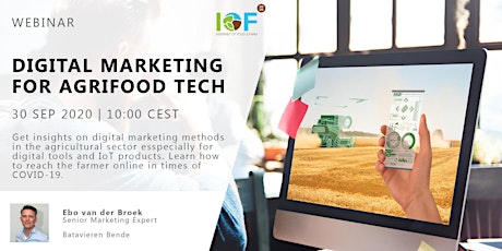 IoF2020 Webinar "Digital Marketing for Agrifood Tech"