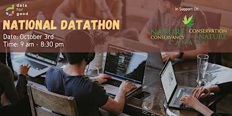 Data For Good's National Datathon with Nature Conservancy of Canada primary image
