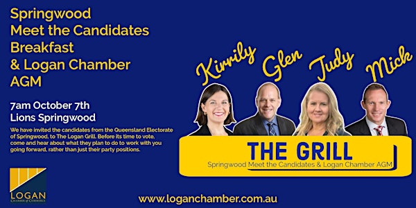 The Logan Chamber AGM and Candidates Grill 2020