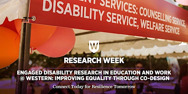 Engaged Disability Research@ Western: Improving Equality Through Co-Design