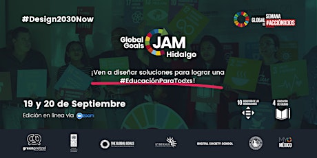 Imagen principal de Global Goals Jam Hidalgo 2020