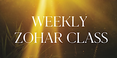 Imagen principal de Weekly Zohar Class October