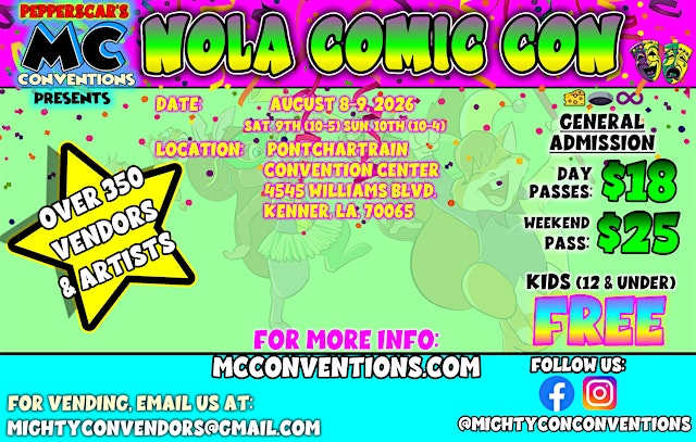 Image principale de NOLA Comic Con 2026