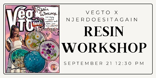 Image principale de VegTO Fest: Resin Workshop (come make your own coasters!)