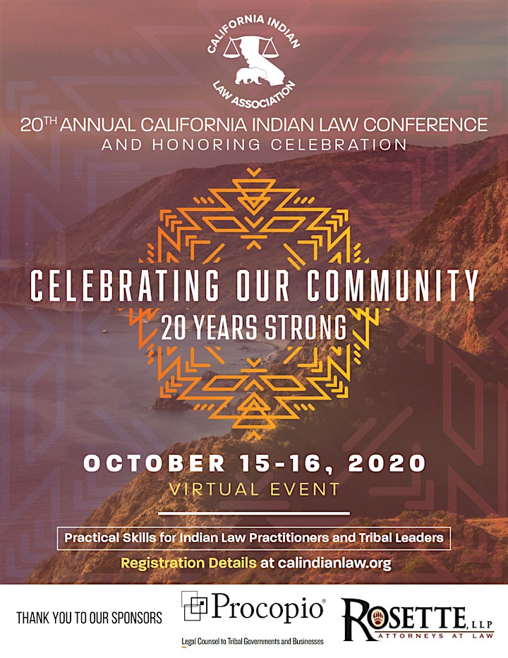 20th Annual California Indian Law Conference & Honoring image