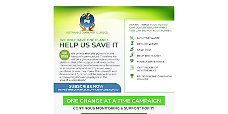 One Change AT A Time Campaign - Nov2020 primary image