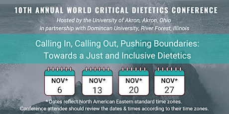 World Critical Dietetics Conference 2020 primary image