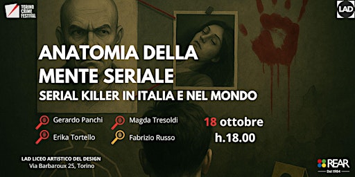 ANATOMIA DELLA MENTE SERIALE - Serial Killer in Italia e nel mondo primary image