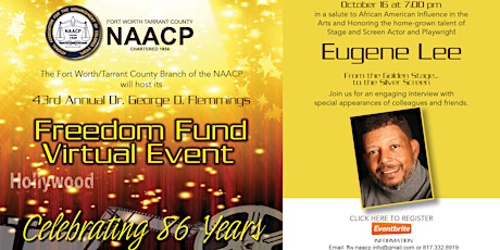 NAACP 43rd Annual Freedom Fund Virtual Event - "Celebration of the Arts" primary image
