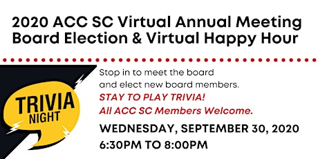ACC-SC Virtual Annual Meeting Board Election & Social Event primary image