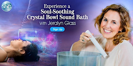 Experience a Soul-Soothing Crystal Bowl Sound Bath with Jeralyn Glass primary image