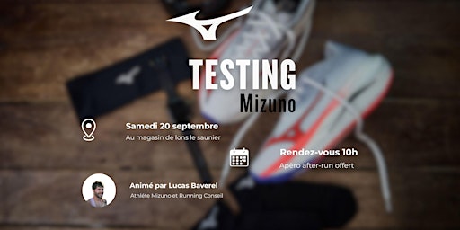 Image principale de Testing Mizuno x Lucas Baverel