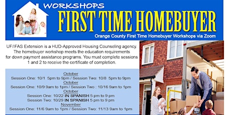 First Time Homebuyer Workshop - SPANISH - 10/22 & 10/29 primary image