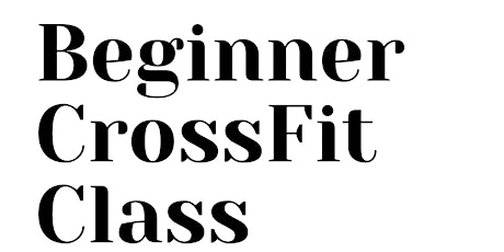 Beginner CrossFit Class primary image