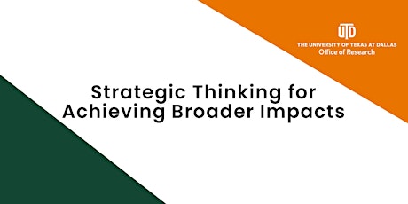 Strategic Thinking for Achieving Broader Impacts primary image