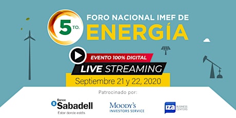 Imagen principal de 5to. Foro Nacional IMEF de Energía | Público General
