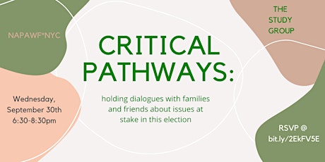 Critical Pathways: Holding Dialogues About Issues at Stake in this Election primary image