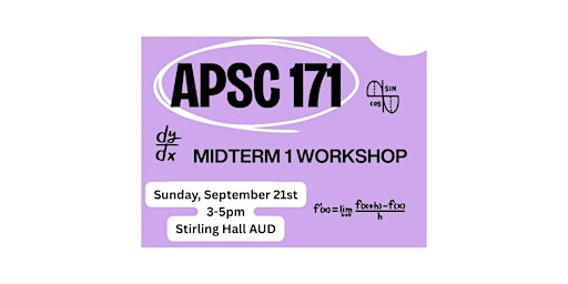 Image principale de APSC 171 Midterm Workshop