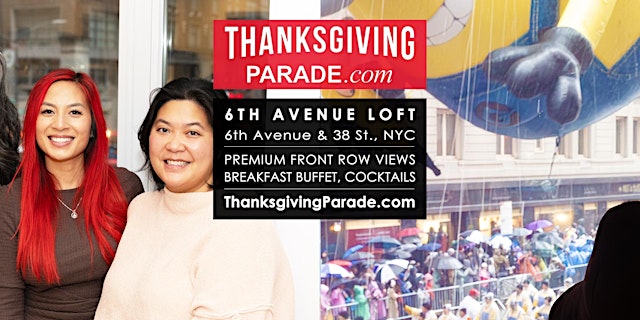 Image principale de NYC Thanksgiving Day Parade Viewing Brunch 6TH AVENUE LOFT 2026