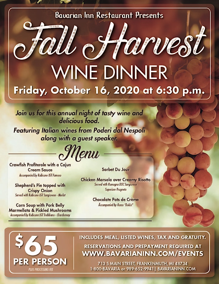 Fall Harvest Wine Dinner image