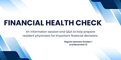 Image principale de Financial Health Check for Resident Physicians