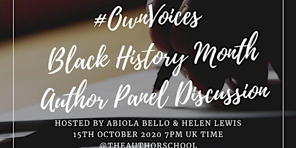 #OwnVoices Black History Month Author Panel Discussion