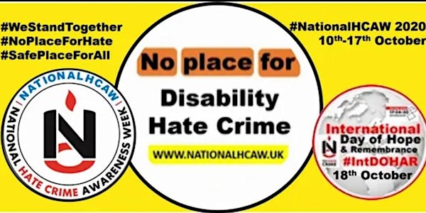 National Hate Crime Awareness Week: Disability Hate Crime Webinar