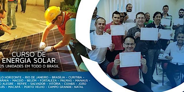 Curso de Energia Solar em Campo Grande nos dias 24/05 e 25/05/2022